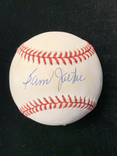 Sam Jethroe Negro Leaguer SIGNED Official NL Coleman Baseball w/ hologram