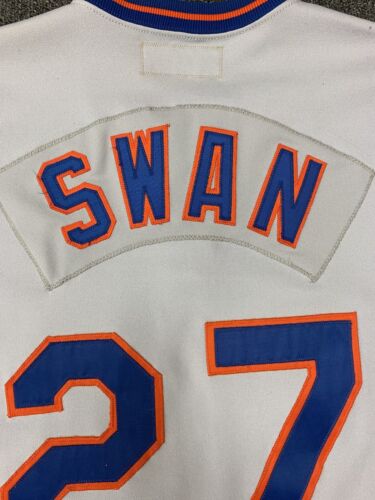 1980 Craig Swan New York Mets Game Used Road Polyester Knit Pullover Jersey #27