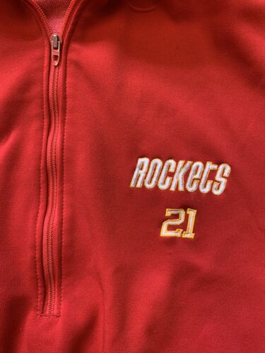 1980s Houston Rockets WB Free / Sleepy Floyd NBA Game Used Warm Up Jacket #21