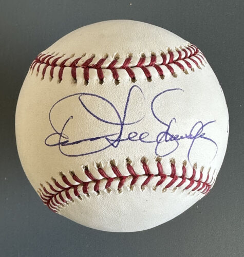 Dennis Lee Eckersley AL MVP CY 1992 SIGNED Official ML Baseball PSA DNA sticker