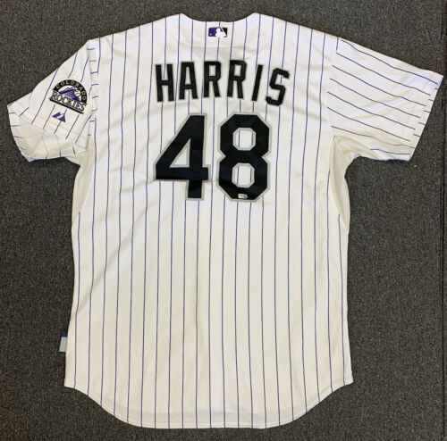 2012 Colorado Rockies Game Used Jersey #48 Will Harris MLB LOA