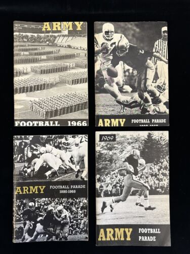 Lot of 39 Different ARMY Football Media Guides 1954 thru 1993 inclusive