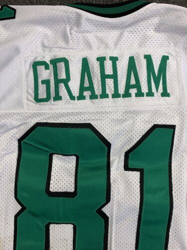 1996-97 Jeff Graham New York Jets Game Used White Jersey #81