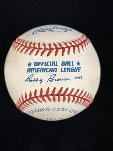 Whitey Ford NY Yankees HOFer SIGNED Official AL B. Brown Baseball w/ hologram