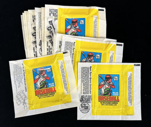 Lot of 19 1979 Topps Baseball Wax Pack Wrappers Great Condition!