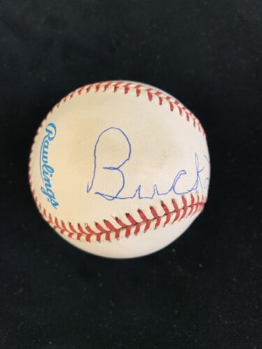 Buck Leonard Homestead Grays Single Signed AL Budig Baseball w/ Hologram