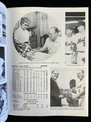 1967 New York Mets Official Yearbook Revised Edition writing on cover