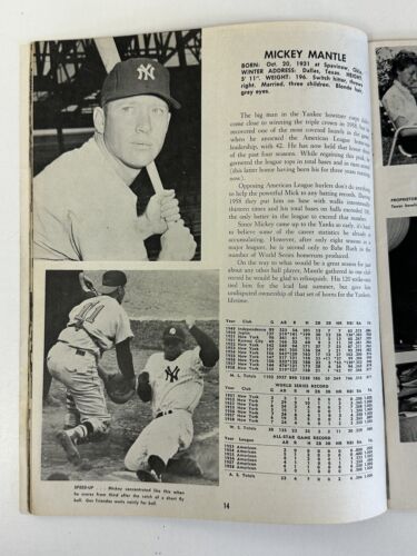 1959 Jay Publishing New York Yankees Yearbook