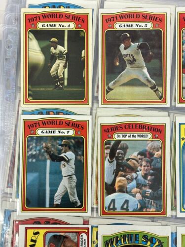 1972 Topps Baseball Partial Set First Series #1-525 inclusive w/ Aaron Clemente