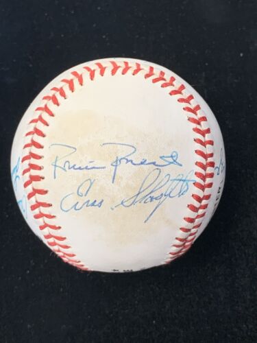 HOFers Multi Signed Official NL Baseball 8 sigs w/ Spahn Mize Kiner Appling ++