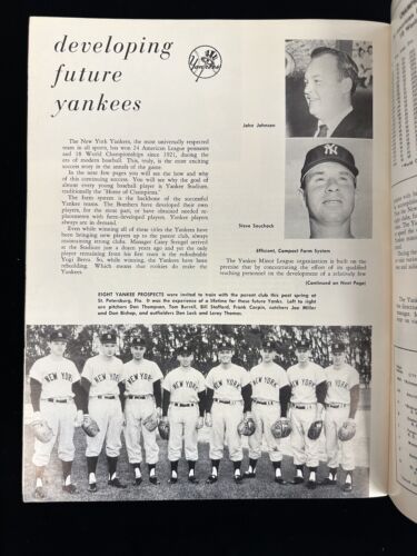 1960 New York Yankees Official Baseball Yearbook Revised Edition VG