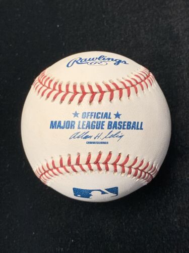 AJ Burnett #34 Marlins Pirates Yankees SIGNED Official ML Selig Baseball w/ holo