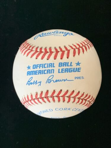 Sam Horn #30 Red Sox SIGNED Official AL Bobby Brown Baseball w/ hologram