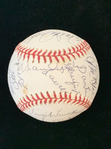 MLB / NFL HOFers & Stars Unique MULTI SIGNED Official NL Baseball 20 sigs Graham