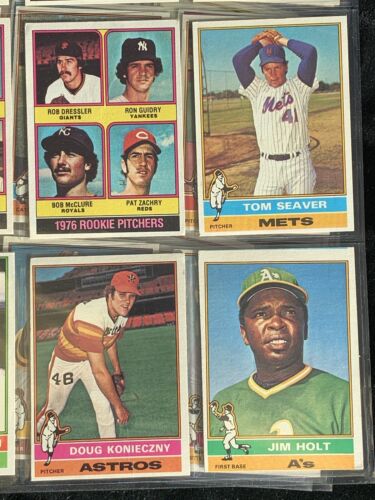 1976 Topps Baseball Complete Set of 660 - Overall EX-EM w/ Aaron Ryan Eckersley