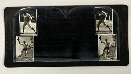 Vintage 1920s Keystone Babe Ruth / George Lewis Stereo View Card - RARE!