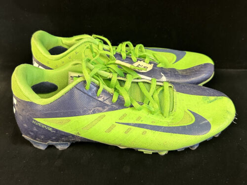 2012 Golden Tate Seattle Seahawks SIGNED Game Used NFL Nike Hyperfuse Cleats