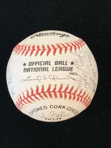 MLB / NFL HOFers & Stars Unique MULTI SIGNED Official NL Baseball 20 sigs Graham