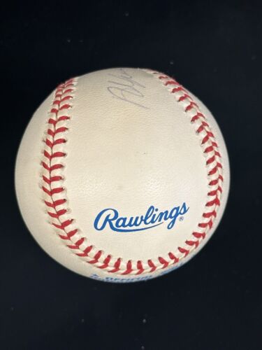 Alfonso Soriano Yankees Cubs SIGNED Official AL Budig Baseball w/ hologram