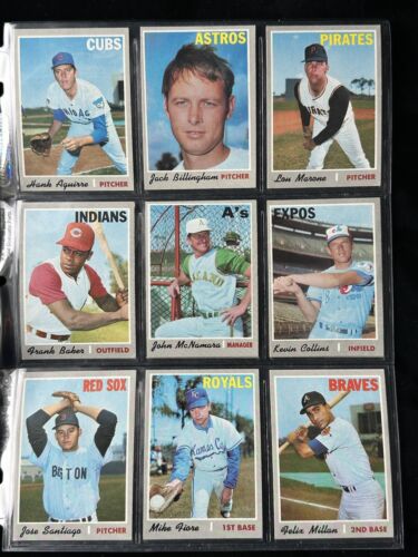 Lot of 59 Different 1970 Topps High Number Baseball Cards Overall EX-MT