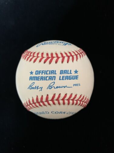 Robin Roberts HOFer Personalized SIGNED Official AL Brown Baseball w/ hologram