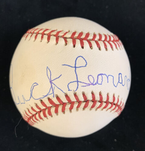 Buck Leonard Homestead Grays Single Signed AL Budig Baseball w/ Hologram