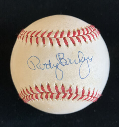 Rocky Bridges Dodgers Reds SIGNED Official NL Coleman Baseball w/ hologram