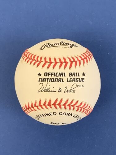 Dick Whitman (deceased) Dodgers Phillies SIGNED Official NL Baseball w/ hologram