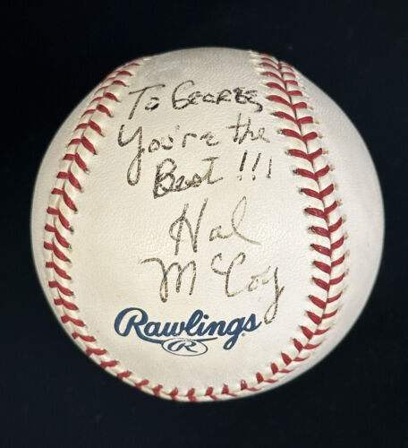 Hal McCoy Cincinnati Reds HOF Sportswriter SIGNED Official Baseball w/hologram