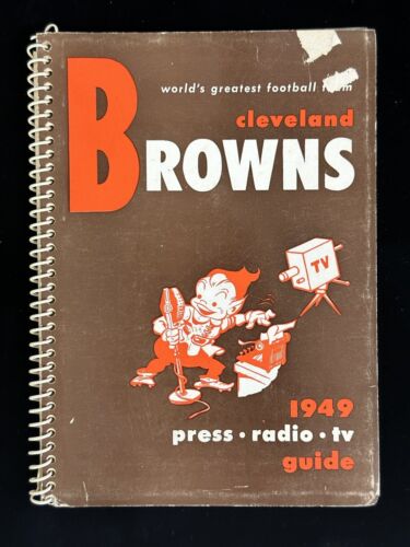 1949 Cleveland Browns AAFC Football Press Radio & TV Media Guide