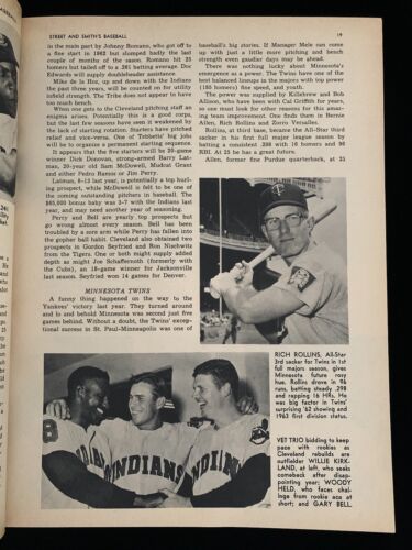 1963 Street & Smith Baseball Yearbook Tom Tresh New York Yankees NM-MT