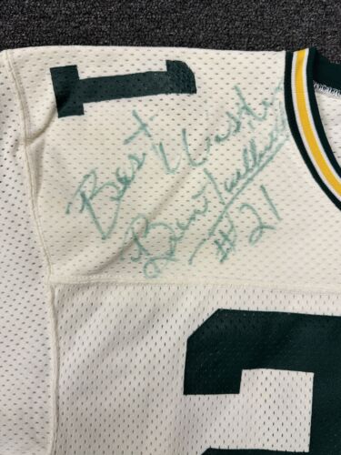 Late 1980’s Brent Fullwood Green Bay Packers SIGNED Game Used Football Jersey