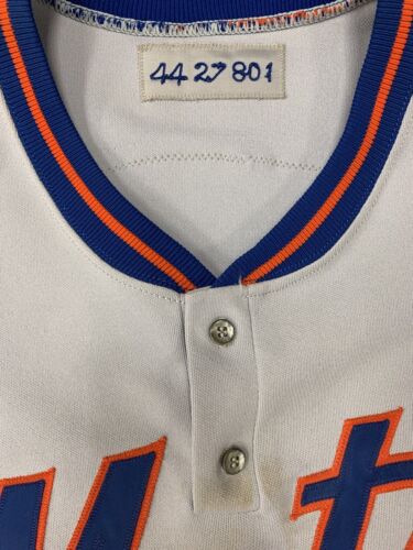 1980 Craig Swan New York Mets Game Used Road Polyester Knit Pullover Jersey #27