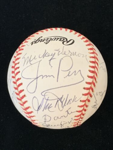 MLB / NFL HOFers & Stars Unique MULTI SIGNED Official NL Baseball 20 sigs Graham