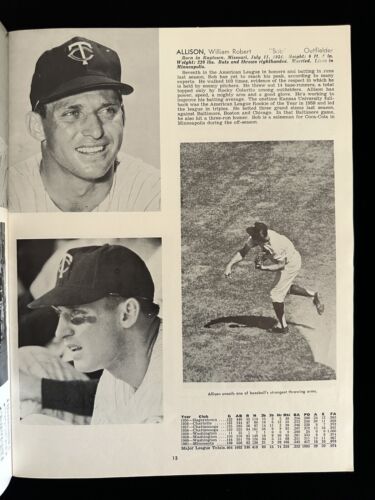 1962 Minnesota Twins Official REVISED Yearbook - EX