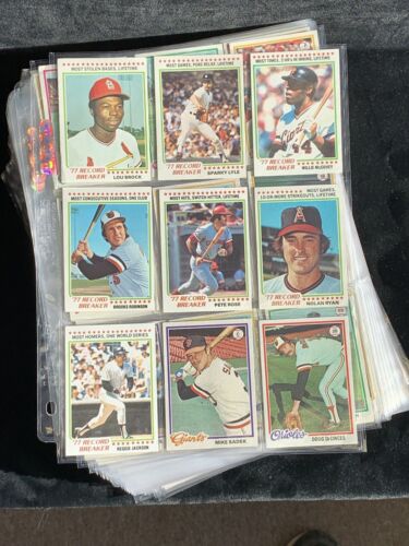 1978 Topps Baseball Complete Set of 726 - Overall EM-NM w/ Murray Molitor Rose