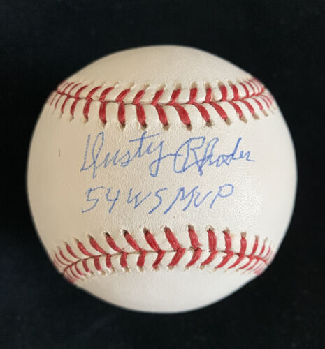 Dusty Rhodes ‘54 WS MVP NY Giants SIGNED Official ML Selig Baseball w/ hologram