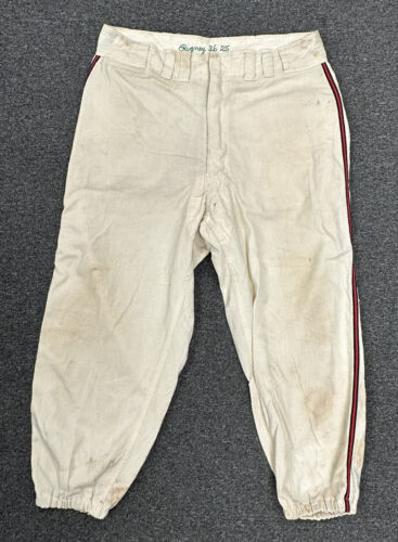 1969 Bill Rigney California Angels GAME USED Home Manager Flannel Baseball Pants