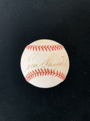 Enos Slaughter Yankees Signed Official American League Baseball w/ B&E hologram