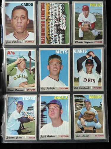 Lot of 59 Different 1970 Topps High Number Baseball Cards Overall EX-MT