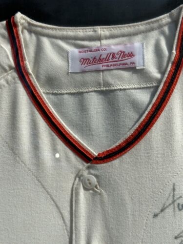 1951 Willie Mays NY Giants SIGNED & FRAMED Mitchell & Ness Baseball Jersey #24