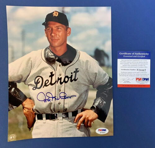 Hal Newhouser Detroit Tigers Autographed 8 X 10 Photo PSA/DNA