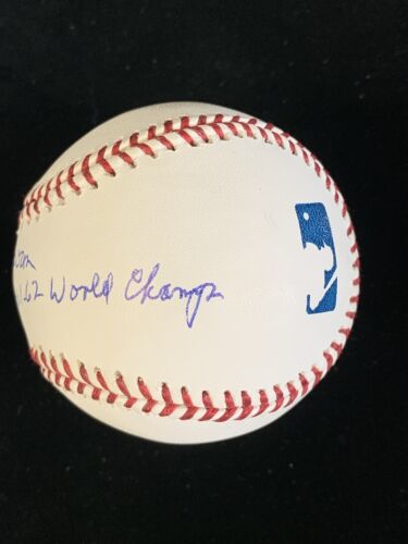 Moose Skowron 1958-58-61-62 World Champs SIGNED Official ML Baseball w/hologram