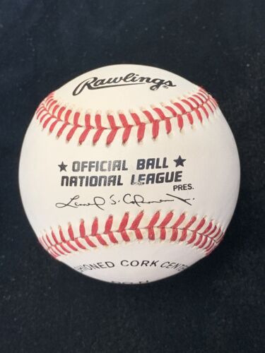 Frenchy Bordagaray Yankees Reds Dodgers SIGNED Official NL Coleman Baseball