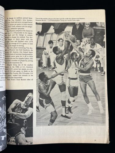 1970 Cord Sportfacts Pro Basketball Magazine Lew Alcindor Milwaukee Bucks - EX+