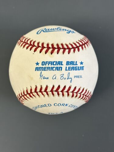 George Pataki New York State Governor SIGNED Official AL Baseball w/ hologram