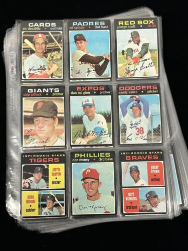 1971 Topps Baseball Partial Starter Set of 183 Diff. Commons Semi-Stars High#’s