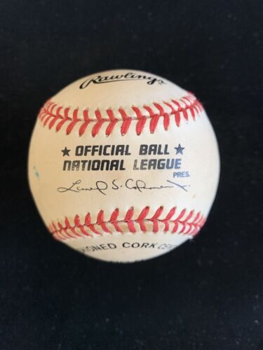 Bill Rigney Giants Angels Twins SIGNED Official NL Coleman Baseball w/ hologram