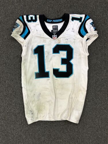 c 2012 Kelvin Benjamin Carolina Panthers GAME USED NFL Football Jersey #13 USE!