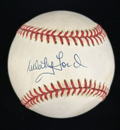 Whitey Ford NY Yankees HOFer SIGNED Official AL B. Brown Baseball w/ hologram